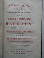 Laurens Pieter van de Spiegel / Joan Melchior Kemper -, Antiek en Kunst, Antiek | Boeken en Manuscripten