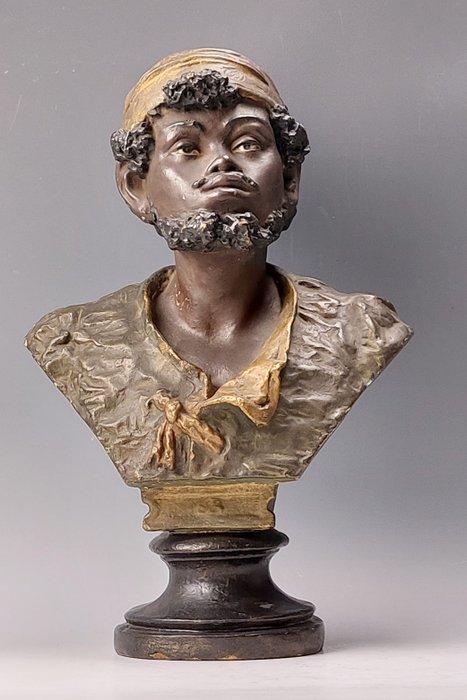 Goldscheider-stijl - sculptuur, Oriëntaals echtpaar - 39 cm, Antiek en Kunst, Kunst | Designobjecten