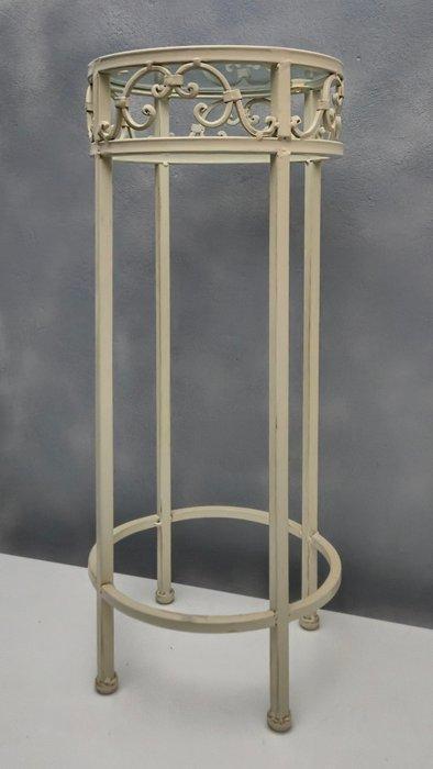 Plantentafel - Franse Bijzettafel / Tafel met Facet, Antiek en Kunst, Curiosa en Brocante