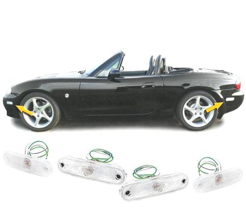CLIGNOTANTS LATÉRAUX POUR MAZDA MX5 89-05 BLANC, Auto-onderdelen, Verlichting, Verzenden