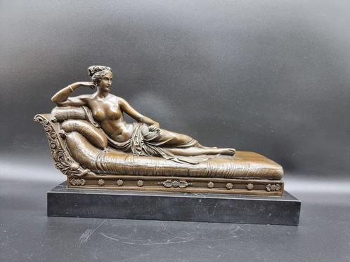 Grande statue en bronze de Pauline Bonaparte - Bronze,, Antiquités & Art, Art | Objets design