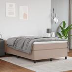 vidaXL Boxspring bed kunstleer cappuccinokleurig 120x200 cm, Verzenden, Nieuw