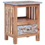 vidaXL Nachtkastje 41x30x50 cm massief mahoniehout, Huis en Inrichting, Verzenden, Nieuw