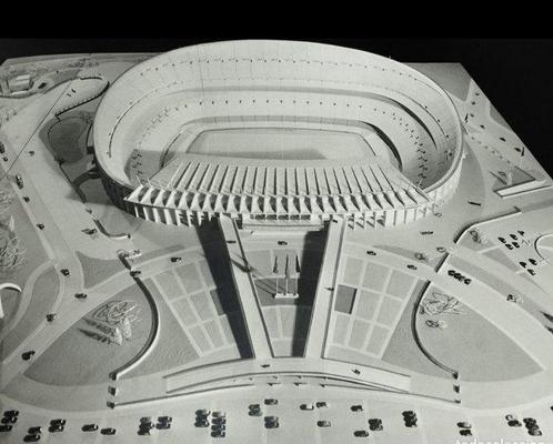 FC Barcelone - planos estudio inaguraxion camp nou - 1955 -, Verzamelen, Overige Verzamelen