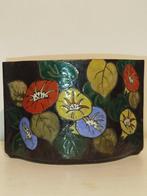 VERRERIE DE LEUNE (1861-1930), enamelled jardinière listed