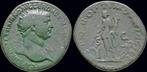 98-117ad Roman Trajan Ae dupondius Abundantia standing le..., Postzegels en Munten, Munten en Bankbiljetten | Verzamelingen, Verzenden