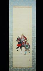 Samurai on horse 1920-1940(Taisho / Showa) free shipping -, Antiek en Kunst