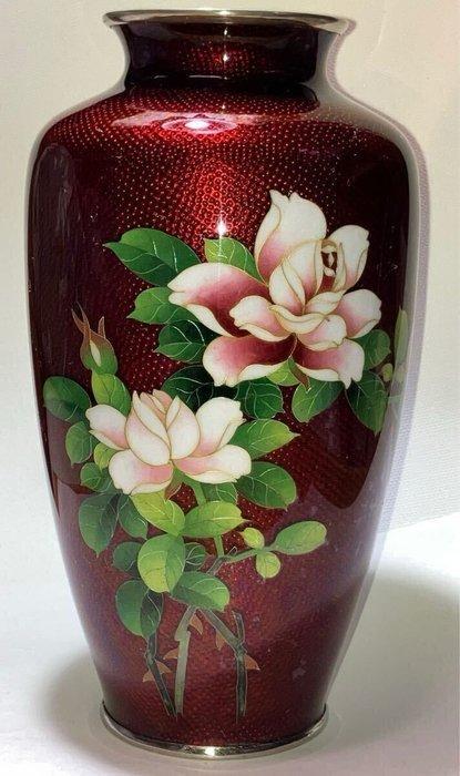 Vase cloisonné - Émail, Vase cloisonné à motif de fleurs de, Antiek en Kunst, Antiek | Overige Antiek