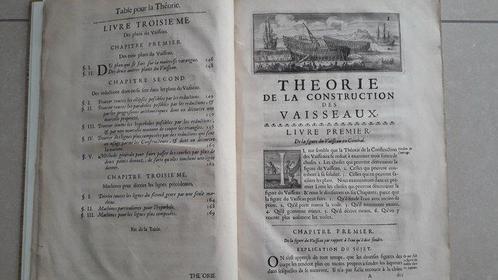 Paul Hoste - Théorie de la construction des vaisseaux - 1697, Antiek en Kunst, Antiek | Boeken en Manuscripten