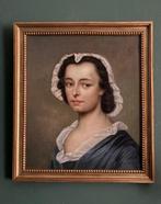 École européenne (XIX) - Portret van een jonge vrouw, Antiek en Kunst, Kunst | Schilderijen | Klassiek