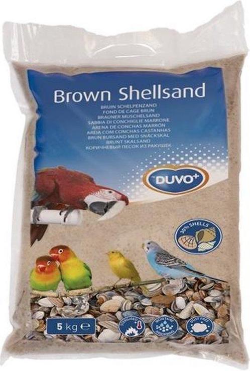 Schelpenzand bruin 5kg, Dieren en Toebehoren, Vogels | Toebehoren, Nieuw