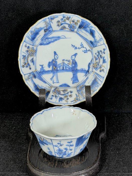 Theekop en schotel, uitstekende staat - Porselein - China -, Antiek en Kunst, Antiek | Overige Antiek