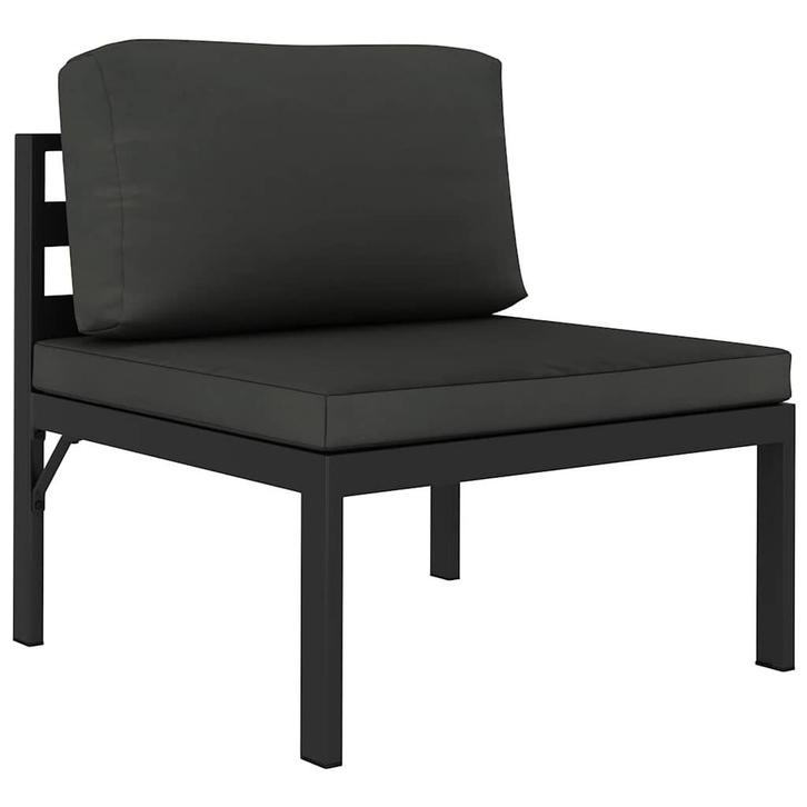 Lounge Middenbank Antraciet - Retour Deal - Perfect voor..., Tuin en Terras, Tuinsets en Loungesets, Bank, Nieuw, Aluminium, Loungeset