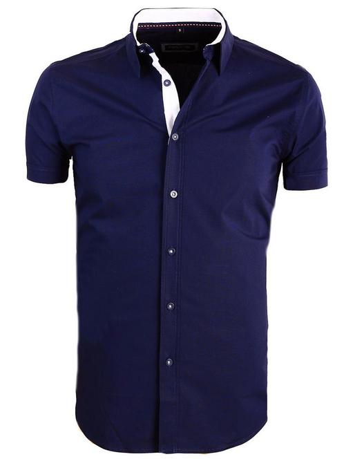 Carisma Overhemd Korte Mouw Effen Blauw 9102, Vêtements | Hommes, T-shirts, Envoi