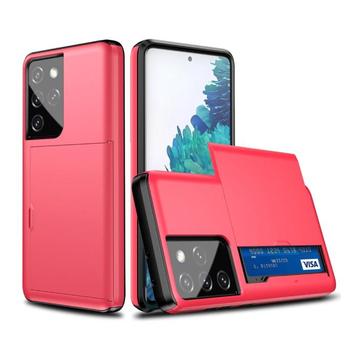 Samsung Galaxy Note 20 Ultra - Wallet Card Slot Cover Case, Télécoms, Verzenden
