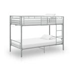 vidaXL Stapelbed metaal grijs 90x200 cm, Verzenden, Nieuw