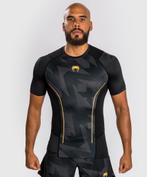 Venum Razor Rash Guard Korte Mouwen Zwart Goud, Verzenden, Zwart, Vechtsport, Venum