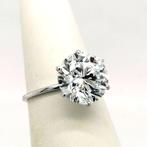 Ring - 14 karaat Witgoud - 5.01ct. tw. Diamant (Lab-grown) -, Nieuw