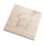 Gastenboek Hout 22cm, Hobby en Vrije tijd, Verzenden, Nieuw
