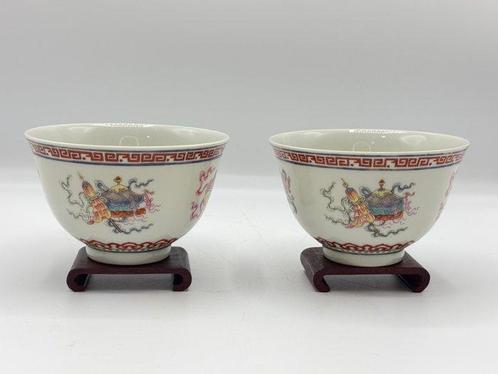 Bajixiang bowls - Bol (2) - Porcelaine, Antiek en Kunst, Antiek | Overige Antiek