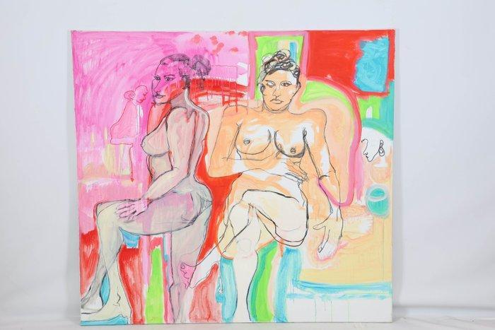 Eleonora Stol (1946-2022) - Dubbelbeeld, Antiek en Kunst, Kunst | Schilderijen | Modern