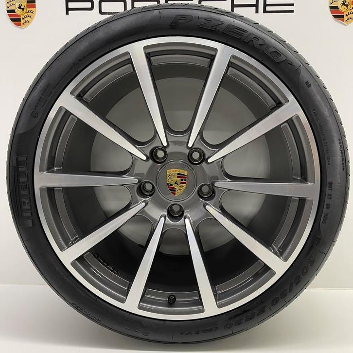 Porsche 991.2 4S ORIGINELE 20 Classic II met banden 8MM, Auto-onderdelen, Banden en Velgen, Banden en Velgen, Gebruikt, 20 inch