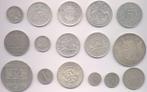 Wereld. Lot diverse zilveren munten 1912/1975 (16 stuks)
