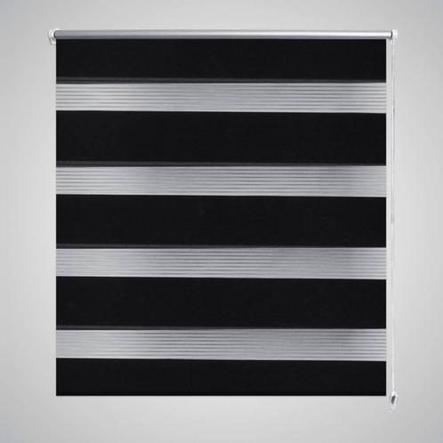 vidaXL Duo Rolgordijn 80x150cm Zwart, Huis en Inrichting, Stoffering | Gordijnen en Lamellen, Nieuw, Verzenden