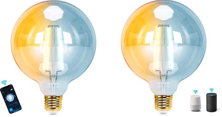 E27 LED lamp - Dimbaar - Filament lamp - 6W - 2 stuks - Aigo, Huis en Inrichting, Lampen | Overige, Verzenden