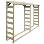 vidaXL Haardhoutopslag dubbel 300x44x176 cm geïmpregneerd
