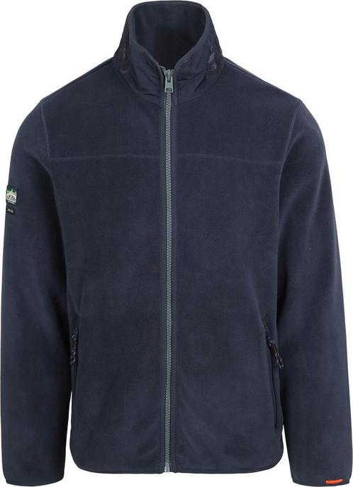 Superdry Vest Fleece Lauren Navy maat Maat 52/54 (L) Heren, Kleding | Heren, Truien en Vesten, Blauw, Nieuw, Maat 52/54 (L), Verzenden
