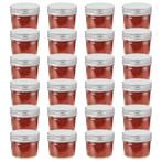 vidaXL Jampotten met zilverkleurige deksels 24 st 110 ml, Verzenden, Nieuw