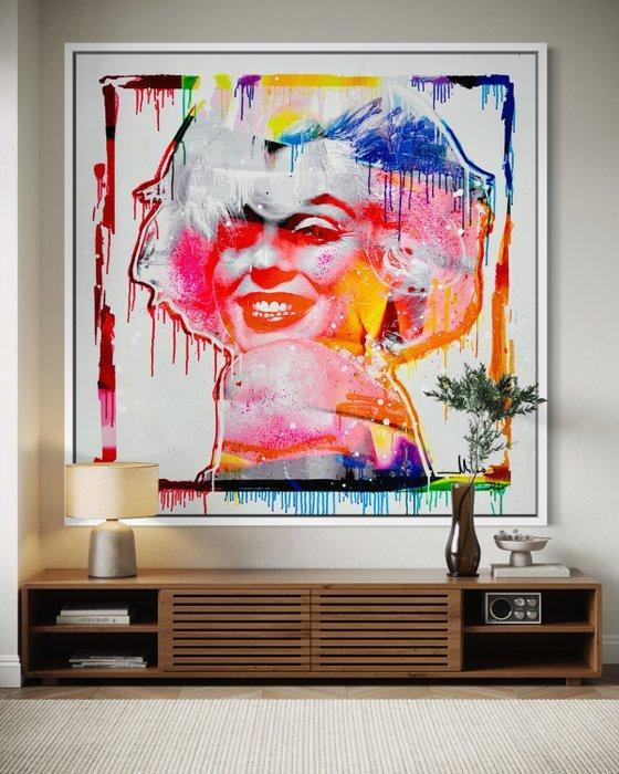 Mikko - Marilyn Monroe Hologram On Frame - XL (No reserve, Antiek en Kunst, Kunst | Schilderijen | Modern