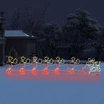 vidaXL Cordon lumineux de Noël 6 Rennes XXL et traîneau
