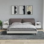 vidaXL Nachtkastjes 2 st 40x35x50 cm hoogglans wit, Huis en Inrichting, Verzenden, Nieuw