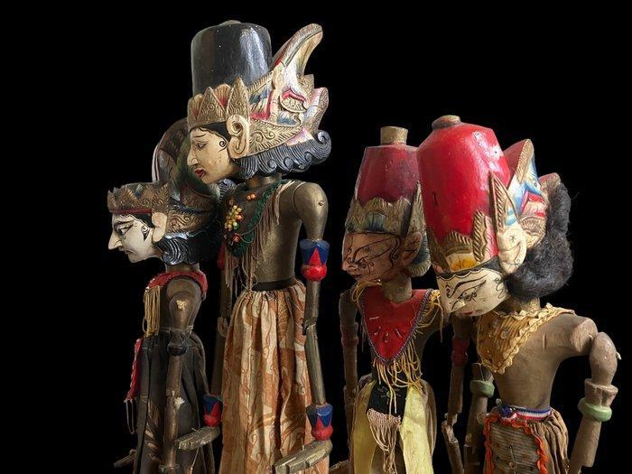 Wayang golek (4) - Hout - 1950-1960, Antiquités & Art, Art | Art non-occidental