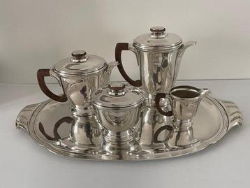 Orfèvre Albert Delfon (1907-1920) - Koffie- en theeservies, Antiek en Kunst
