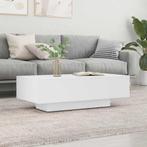 vidaXL Salontafel 100x49,5x31 cm bewerkt hout wit, Huis en Inrichting, Tafels | Salontafels, Verzenden, Nieuw