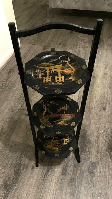 Bijzettafel - Hout - Japan - Antieke handgeschilderd (Zonder, Antiek en Kunst, Antiek | Overige Antiek