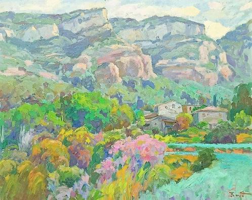 Jordi Baget (1950) - Riells del Fai (Barcelona), Antiek en Kunst, Kunst | Schilderijen | Klassiek