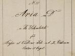 Franz Schubert ? - [Musikhandschrift] Aria in D (Confirma, Nieuw