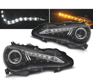 PHARES XÉNON POUR TOYOTA GT 86 12-ANGEL EYES FOND NOIR, Verzenden