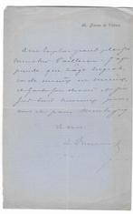 Alexandre Dumas, fils - Lettre autographe signée - 1860, Verzamelen, Nieuw