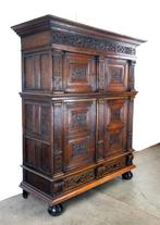 Kast - Pilasterkast - eiken en ebbenhout