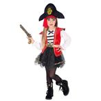 Piraat Jurk Zwart Rood Meisje Tutu, Kinderen en Baby's, Carnavalskleding en Verkleedspullen, Nieuw, Verzenden