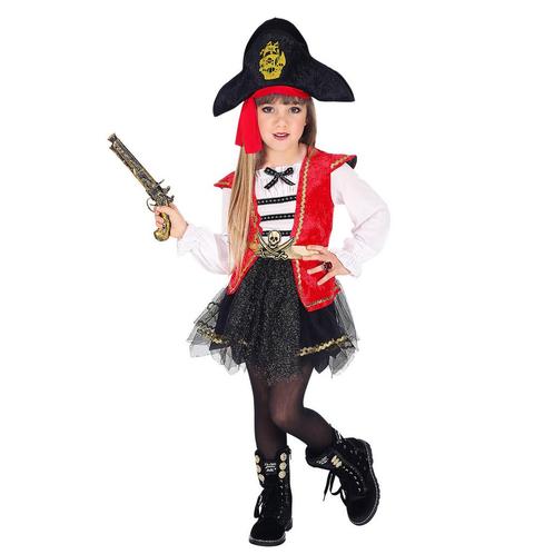 Piraat Jurk Zwart Rood Meisje Tutu, Enfants & Bébés, Costumes de carnaval & Déguisements, Envoi