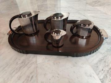 Jean E. Puiforcat - Theeservies (5) - Zilver, Antiek en Kunst