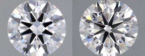 Zonder Minimumprijs - 2 pcs Diamant  (Natuurlijk)  - 1.00 ct, Handtassen en Accessoires, Edelstenen