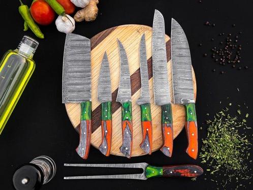 Couteau de cuisine - Rose américain BOIS & Bois multiples et, Antiek en Kunst, Antiek | Keukengerei