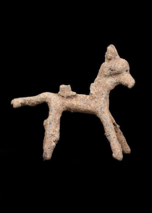 Bronstijd Brons Paardenbeeldje (Zonder minimumprijs), Antiquités & Art, Antiquités | Autres Antiquités